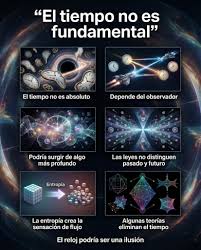 Sentimos que el tiempo fluye. Pero la física dice otra cosa. Las leyes  fundamentales no distinguen pasado de futuro. El tiempo podría emerger de  procesos más profundos, no existir por sí mismo.