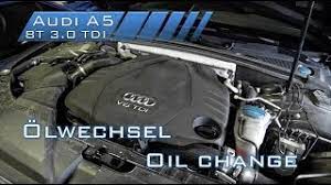 Oil Change Olwechsel Audi A5 8t 3 0 Tdi Youtube