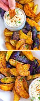 Roasted Fingerling Potatoes With Craveable Sauce Recipe Roasted Fingerling Potatoes Fingerling Potatoes Recipes