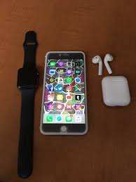 Iphone S6 Plus Unlock Work With Any Carrier Fully Functional No Mark Or Scratches Along With The Airpod And Apple Watch Series Apple Products Apple Iphone Apps