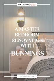 A Master Bedroom Renovation With Bunnings Watch My Episode Mason Jar Crafts Diy Master Bedroom Renovation Mason Jar Diy