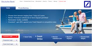 Deutsche Bank Fixed Deposit Interest Rate Plans Calculator Personal Loans Loan Interest Rates Loan