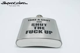 Lovely indeed has this fabulous project up their sleeve and we can't wait to try it out. Shut The Fuck Up Flask Flasks Kolenik Kitchen Dining