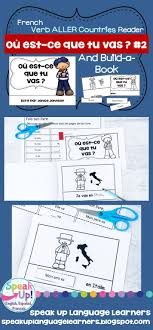 Ou Est Ce Que Tu Vas French Verb Aller Countries Reader Build A Book French Emergent Readers How To Speak French French Verbs