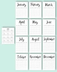 Printable Calendar 2020 2021 Desk Calendar Pdf Download Etsy Calendar Printables Monthly Calendar Printable Printable Calendar 2020