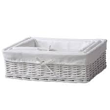 Suncast dbw9200 99 gallon outdoor wicker resin patio storage chest bin with handles for patio, garden, garage, or pool for all weather, mocha. Form White 3l Willow Nestable Storage Box Pack Of 3 Diy At B Q