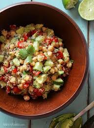 Quinoa Chickpea And Avocado Salad Recipe Healthy Vegetarian Recipes Healthy Cooking