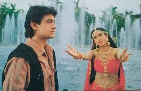 Throw Back Photo Of Amir Khan With Karishma Kapoor Vintage Bollywood Bollywood Bollywood Actress