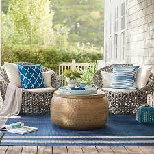 Blue Outdoor Throw Pillow Collection Stripes Diamond Pattern Nautical Beach Pool Decor Decoration In Outdoor Patio Decor Outdoor Decor Patio Decor