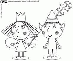 Ben and holly coloring pages ben play horn. Ben And Holly The Protagonists Coloring Page Ben And Holly Ben And Holly Party Ideas Monster Coloring Pages