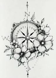 Pin Von Erika K Auf Compass Tattoos Kompass Rose Tattoo Kompass Tattoo Frau Freundin Tattoos