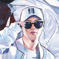 BTS Tony Montana Watercolor Art Print