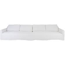 Massage linen kit table valance sheet pillowcase stool cover 75x28 white. White 4 Seater Sofa With 100 Linen Slip Cover Dianna Lynn Decor
