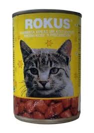 rokus tavuklu kedi konservesi 410 gr zinde market kedi kopek kulubeleri konserve