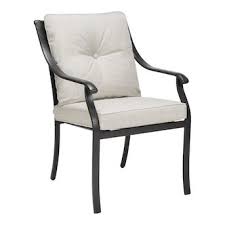 Style Selections Elliot Creek Set Of 4 New Slate Stackable Metal Stationary Dining Chair S With Gray Olefin Cushioned Seat Lowes Com Steel Dining Chairs Patio Chairs Patio Dining Chairs
