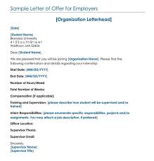 We're taking an example of sales executive's profile job specification. Internship Offer Letter Examples With Guide Free Templates