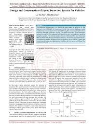How to operate arduino car speed detector project? Pdf Design And Construction Of Speed Detection System For Vehicles