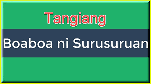 Tangiang Boaboa Ni Surusuruan Doa Tuhan