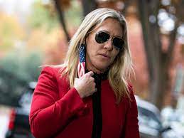 Congresswoman marjorie taylor greene is known for exactly one thing, and that's being an insufferable, noxious conspiracy theorist who somehow got elected to the house of representatives. Qanon Congresswoman Marjorie Taylor Greene Is Facing Calls For Resignation Or Expulsion Teen Vogue