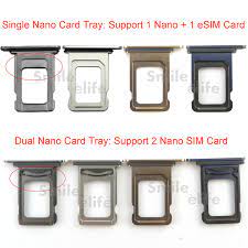 Make sure its active, you can test the sim card using another phone.also make sure its seated properly, you can do this by removing it and reinserting. Original Unico Doble Bandeja De Tarjeta Nano Sim Soporte Para Apple Iphone 11 Pro Pro Max Ebay