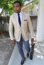 Black Blazer Grey Pants Blue Shirt A Curated Man Centralcalisosa A Snap Shot Of What I Had Going Mens Outfits Beige Jacket Grey Pants