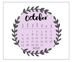 Printable 2019 October Calendar In 2020 October Calendar Calendar Wallpaper February Calendar