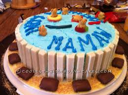 Birthday Cake Recipe Ideas Coolest Swimming Pool Cake For Mamaw Made By Grandkids Jello Cake Recipes Pool Cake Cake Recipes