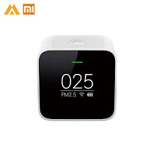 The smart air monitor is designed in a way so that it can be linked with xiaomi air purifier, but it xiaomi pm2.5 detector has high precision laser sensor which can accurately monitor the micro the air goes inside by the ventilator of the backside of the detector and the sensors monitor the quality. Xiaomi Smart Air Quality Pm2 5 Monitor Detector Oled Display Laser Sensor Health Care App Control Buy At A Low Prices On Joom E Commerce Platform