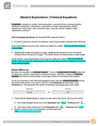 Student exploration balancing chemical equations gizmo answer key pdf shows the amount of misconceptions are mixed together. Student Exploration Balancing Chemical Equations Answer Key By Dedfsf Dgdgfdgd Issuu