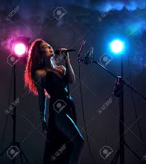 Blue hair by joe iconis (karaoke). Beautiful Singing Girl Curly Afro Hair Beauty Woman Singer Sing Stock Photo Picture And Royalty Free Image Image 116654181