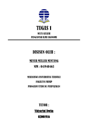 Pada saat harga barang rp.35, jumlah barang yang diminta adalah sebesar 12 unit. Tugas 1 Pengantar Ilmu Ekonomi Studocu