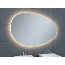 Miroir De Salle De Bains Avec Eclairage Led Modele Ovo 120 80 Cm X 120 Cm Hxl Miroir De Salle De Bain Salle De Bain Miroir