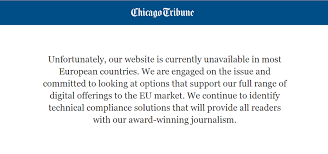 Explicarea scopului regulamentului general privind protecția datelor (rgpd). Site Uri Americane De Stiri Inaccesibile News Ro