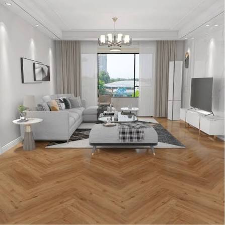 Dubai Hills Luxury Villa — DST herringbone flooring in Dubai Hills — Floor Woods