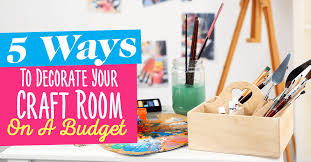 An easy way to hang photos is by buying string, clothespins, and command hooks. 5 Ways To Decorate Your Craft Room On A Budget Blog Crafts Beautiful Magazine