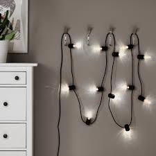 Pick a style, any style haven't updated your bathroom vanity lighting in a while? Svartra Black Outdoor Led Lighting Chain With 12 Lights Ikea