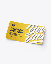 Plan your advertisement campaigns and show to your investors and colleagues how they are going to look like on an iphone x. Matte Sticker Mockup In Stationery Mockups On Yellow Images Object Mockups