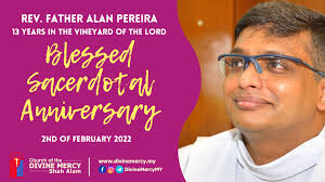 Blessed Sacerdotal Anniversary Rev. Fr. Alan Pereira 🥳