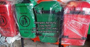 Tong Sampah Fiber Sebagai Media Penampungan Limbah Padat Industri Perumahan Limbah Tong