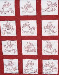 Sale felt flamingo needle art kit was: Jack Dempsey Needle Art Sunbonnet Girls Nursery Quilt Blocks Embroidery Kit 3006 Nursery Quilt Quilt Blocks Quilts