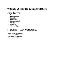 4th grade module 2 conversion chart and picture examples