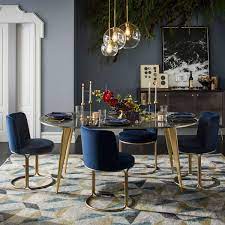 Multi Facet Rug Gold Dining Room Dining Room Contemporary Modern Dining Room