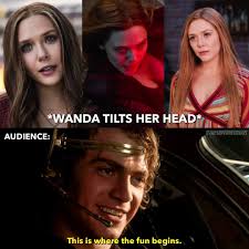 You know shit's about to go down when Wanda tilts her head! : r/WANDAVISION