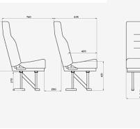 High Back Single Van Seat Kit - 425mm Wide-Integral Headrest - Fixed Base  Fitting Kit