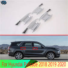 It debuted at the 2018 los angeles auto show on november 28, 2018. For Hyundai Palisade 2018 2019 2020 Abs Chrome Door Handle Bowl Cover Cup Cavity Trim Insert Catch Molding Garnish Chromium Styling Aliexpress