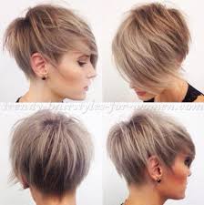 Long bangs, teased by the color, take a classic pixie cut from demure to dangerous, and they are also a great way to disguise a large forehead if you #15: Short Hairstyles Long Bangs Page 96 Of 205 Trendy Hairstyles For Women