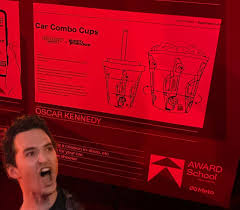 The paparazzi snapped me seeing my creative work feature