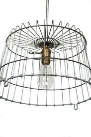 Wire Basket Light Fixture Diy Light Fixtures Pendant Light Fixtures Basket Lighting