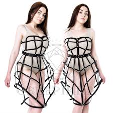 Pin By Michelle Frye On Curves Fashion Dresses Cage Dress Leather Corset Dress
