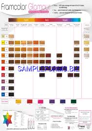 Framcolor Glamour Hair Color Wall Chart Pdf Free 1 Pages